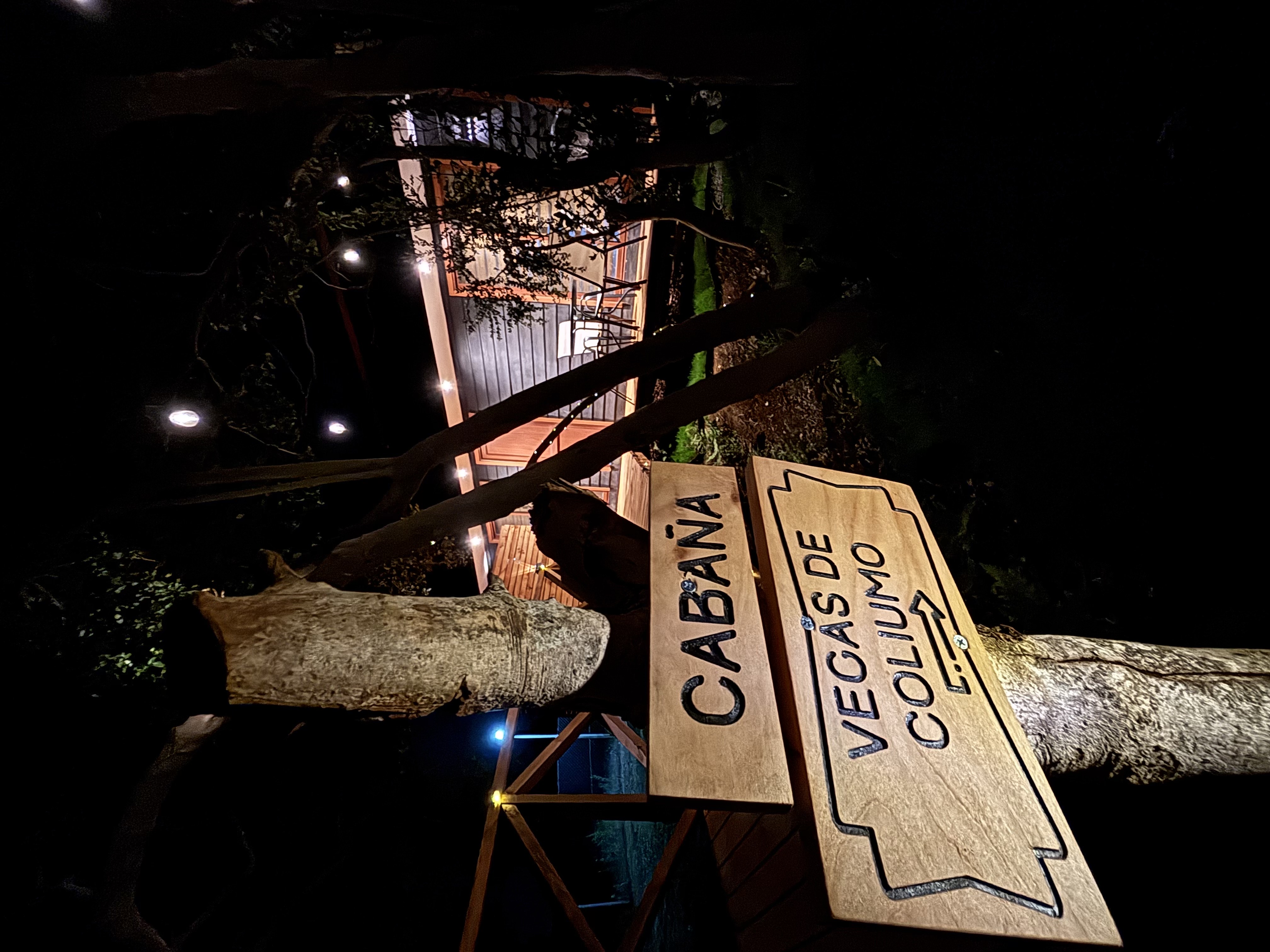 Cartel de bienvenida a Vegas de Coliumo